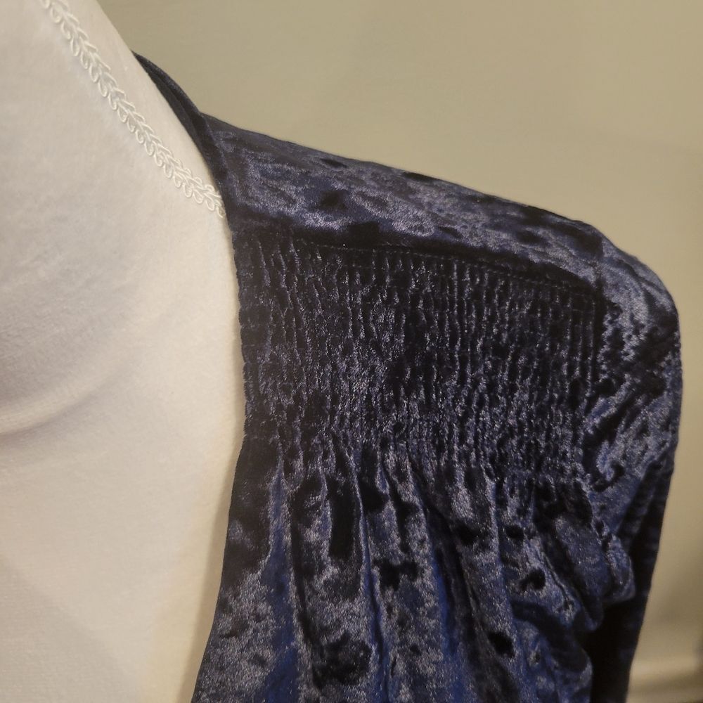 Greylin Clarissa Wrap Crushed Velvet Dress Size Small - Picture 3 of 11